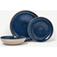 Picture of Edolie 12 Piece Reactive Glaze Two-Tone Dinner Set, Natural & Cobalt