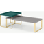 Picture of Lenny Painted Nesting Coffee Table, Green & Grey