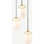 Picture of Carole Cluster Lamp, White & Brass