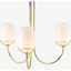 Picture of Carole Chandelier Lamp, White & Brass