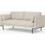 Picture of Harlow Large 2 Seater Sofa, Oatmeal Textured Weave Fabric