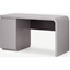 Picture of Mekkin Desk, Grey Gloss & Matte Plum