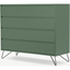 Picture of Elona Chest of Drawers, Fern Green & Black