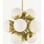 Picture of Donna Sputnik Pendant Lamp, Opal Glass & Brass