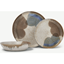 Picture of Elina 12 Piece Reactive Glaze Dinnerware Set, Mottled Brown and Blue