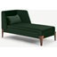 Picture of Roscoe Right Hand Facing Chaise Longue, Pine Green Velvet