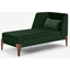 Picture of Roscoe Left Hand Facing Chaise Longue, Pine Green Velvet