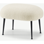 Picture of Bonnie Footstool, Whitewash Boucle