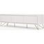 Picture of Elona Wide Media Unit, Ivory White & Brass
