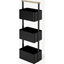 Picture of Huldra Bathroom Shelves Storage Caddy, Black Metal & Wood