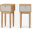 Picture of Campton Compact Set of 2 Bedside Tables, Oak & Grey