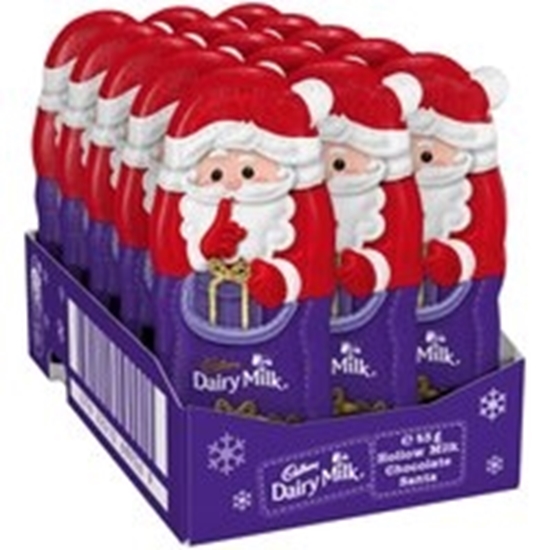 Cadbury Dairy Milk Hollow Chocolate Santa 45g (Box of 15)