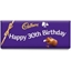 Picture of Happy 30th Birthday Dairy Milk Bar (850g)
