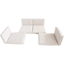 Picture of Outsunny Rattan Furniture Cushion Cover Replacement Set, 8 pcs-Cream