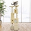 Picture of PawHut Cat Activity Centre Sisal Kitten Tree Scratch Scratcher Scratching Post Toy Climbing Tree Bed Multi Level 181cm(H)