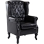 Picture of HOMCOM PU Leather Vintage Style High Back Armchair-Black