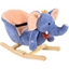 Picture of HOMCOM Children Kids Rocking Horse Toys Plush Elephant Rocker Seat with Sound Toddler Baby Gift Blue