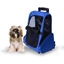 Picture of PawHut Travel Backpack w/ Trolley, Steel Wire Frame-Blue