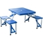 Picture of Outsunny Portable Picnic Table W/ Bench Set-Blue