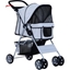 Picture of PawHut Pet Stroller W/ 4 Wheels - Grey & Silver