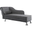 Picture of HOMCOM 62" Chaise Lounge Sofa Designer Retro Vintage Style Sofa Day Bed With Bolster Cushion-Grey