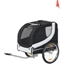 Picture of Pawhut Pet Bike Trailer-Black & White Folding Dog Bicycle Jogger Travel Carrier