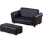 Picture of HOMCOM Children 2 Seater Sofa Armchair 2 Seater W / Footrest Black