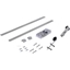 Picture of HOMCOM 2m Sliding Wood Barn Door Stainless Steel Set