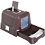 Picture of Pawhut Cat Litter Box With Scoop-Coffee