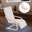 Picture of HOMCOM Wooden Recliner Chair-Creamy White
