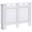 Picture of HOMCOM Wooden Radiator Cover Heating Cabinet Modern Home Furniture Grill Style Diamond Design White Painted (Medium)