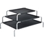 Picture of PawHut Elevated Pet Bed Portable Camping Raised Dog Bed w/ Metal Frame Black (Small)