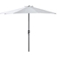 Picture of Outsunny 2.7 m Half Round Umbrella Parasol-Beige Polyester/Aluminum