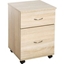 Picture of HOMCOM 2-Drawer Cabinet W/Wheels-Oak Colour