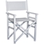 Picture of HOMCOM Wooden Director's Folding Chair, Oxford Fabric, Beech,56L-White