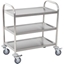 Picture of HOMCOM Rolling Kitchen Island, 3-Tier, Stainless Steel