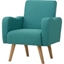 Picture of HOMCOM Nordic Armchair Sofa Chair, 72W x 77D x 93Hcm-Teal