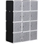 Picture of HOMCOM DIY Wardrobe Portable Interlocking Plastic Modular Closet Cabinet Cube Organiser