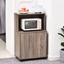 Picture of HOMCOM Kitchen Trolley 2-Door Cabinet W/Wheels, 60.4Wx40.3Dx97Hcm-Grey