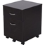 Picture of Vinsetto Two Drawer A4 Filing W/E1 Grade Particle Board, 40W x 44D x 54.6Hcm-Black Wood Grain