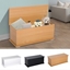Picture of Storage Chest with Lid Trunk Wooden Box Stable Spacious Chipboard Home Office