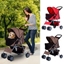 Picture of Pawhut Pet Stroller Cat Dog Basket Zipper Entry Fold Cup Holder Carrier Cart
