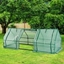 Picture of Outsunny Polytunnel Greenhouse Steel Frame XS size Green Plant Grow Vegetable Flower Zipper Door Cover