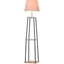 Picture of HOMCOM Metal Frame 3-Tier Shelf Tripod Lamp w/ Foot Switch Beige