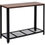 Picture of HOMCOM Steel Frame Industrial Style Console Table Brown/Black