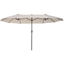 Picture of Outsunny 4.6m Double-Sided Patio Parasol Sun Umbrella-Cream White