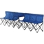 Picture of Outsunny 6-Seater Folding Steel Camping Bench w/ Cooler Bag Blue