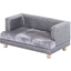 Picture of PawHut PU Leather Elevated Pet Dogs Sofa Bed Grey