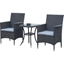 Picture of Outsunny 3pc Rattan Coffee Set-Grey