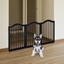 Picture of Pawhut Wooden Pet Fence-Black